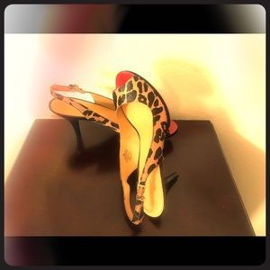 Nine West Leopard Slingback